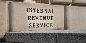 Image of the Internal Revenue Service (IRS) building, a federal agency responsible for tax collection from individuals and businesses.